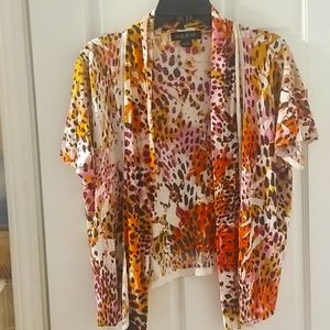 August Silk short sleeve sweater